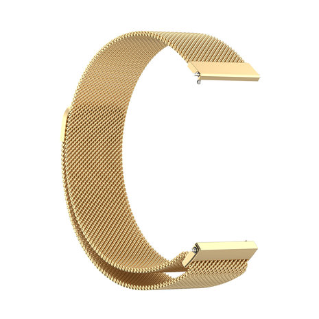 Strap-it® Strap-it Samsung Galaxy Watch 4 - 40mm Milanese band (goud) Strap-it® Strap-it Samsung Galaxy Watch 4 - 40mm Milanese band (goud)
