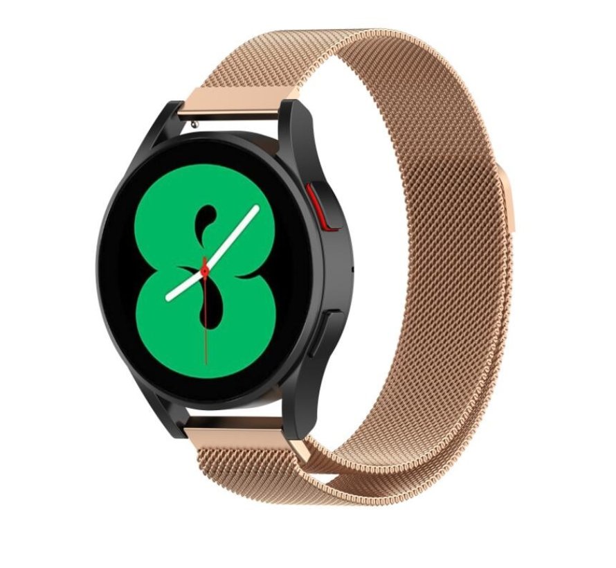 Ongewijzigd Bediening mogelijk Overeenkomstig met Samsung Galaxy Watch 4 - 44mm Milanese band (rosé goud) -  Smartwatchbanden.nl