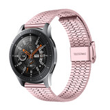 Strap-it® Samsung Galaxy Watch 46mm roestvrij stalen band (rosé pink)