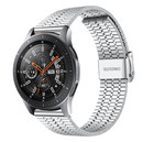 Strap-it® Strap-it Samsung Galaxy Watch 46mm roestvrij stalen band (zilver)