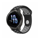 Strap-it® Garmin Venu 2s sport bandje - 40mm - zwart/grijs