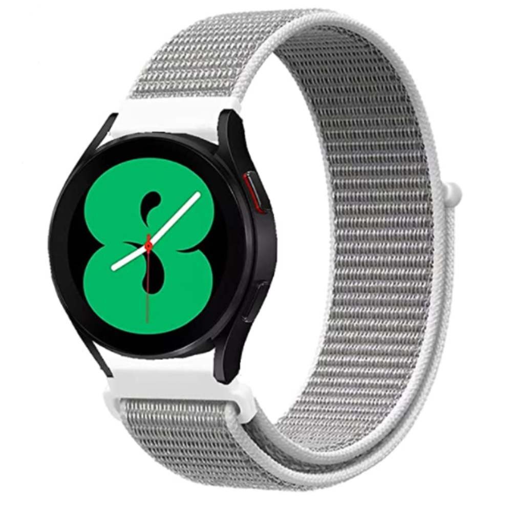 Samsung Galaxy Watch 4 40mm nylon band (zeeschelp) Smartwatchbanden.nl