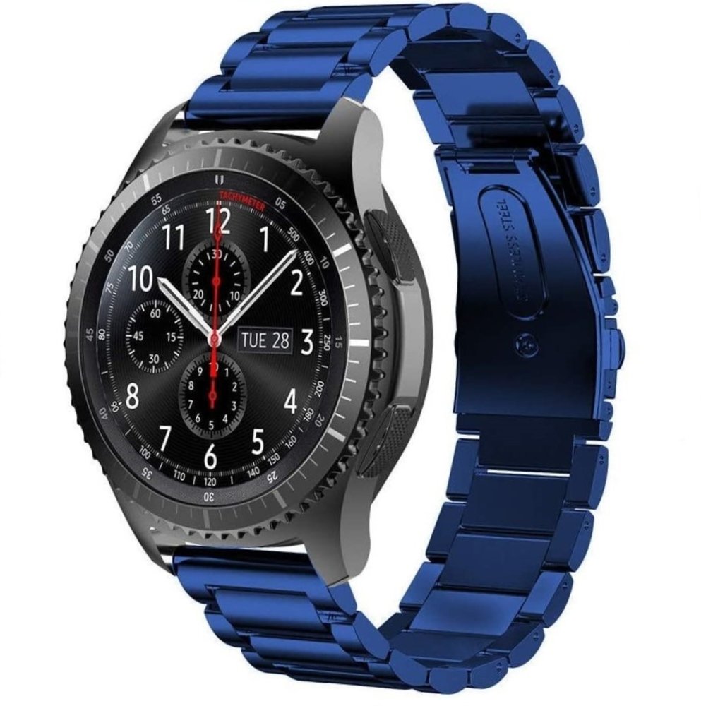 Strap-it® Strap-it Samsung Galaxy Watch stalen band 46mm (blauw)