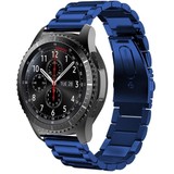 Strap-it® Samsung Galaxy Watch stalen band 46mm (blauw)