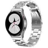 Strap-it® Samsung Galaxy Watch 4 - 40mm stalen band (zilver)