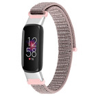 Strap-it® Strap-it Fitbit Luxe nylon bandje (roze)
