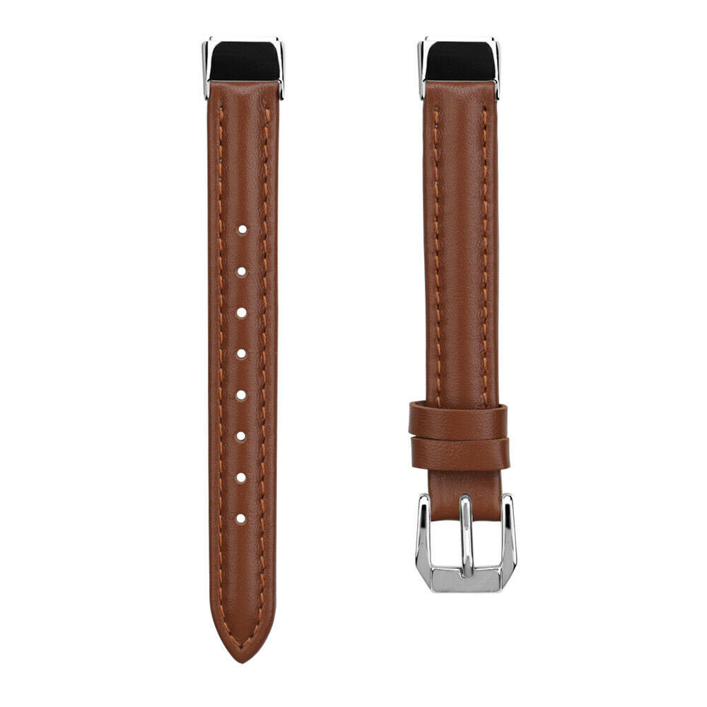 Strap-it® Strap-it Fitbit Luxe leren bandje (bruin)