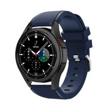 Strap-it® Samsung Galaxy Watch 4 Classic 42mm siliconen bandje (donkerblauw) Strap-it® Samsung Galaxy Watch 4 Classic 42mm siliconen bandje (donkerblauw)