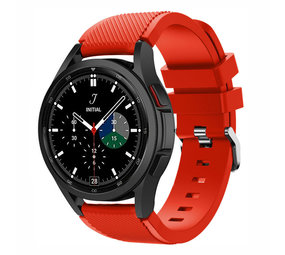 Strap-it® Samsung Galaxy Watch 4 Classic 46mm siliconen bandje (rood)