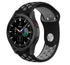 Strap-it® Strap-it Samsung Galaxy Watch 4 Classic 42mm sport band (zwart/grijs)