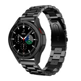 Strap-it® Samsung Galaxy Watch 4 Classic 42mm stalen band (zwart)