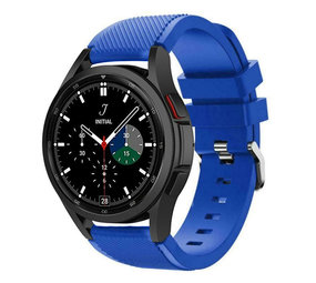 Strap-it® Samsung Galaxy Watch 4 Classic 46mm siliconen bandje (blauw)