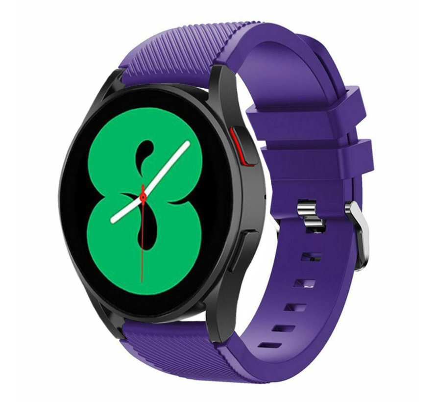 Samsung Galaxy Watch 4 - 40mm siliconen bandje (paars) - Smartwatchbanden.nl