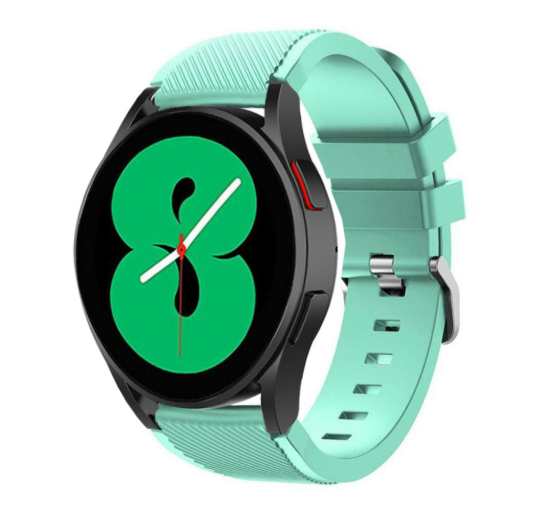 Strap-it® Strap-it Samsung Galaxy Watch 4 - 40mm siliconen bandje (aqua) Strap-it® Strap-it Samsung Galaxy Watch 4 - 40mm siliconen bandje (aqua)