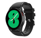 Strap-it® Strap-it Samsung Galaxy Watch 4 - 44mm siliconen bandje (zwart)
