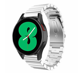 Strap-it® Samsung Galaxy Watch 4 - 40mm metalen bandje (zilver)