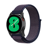 Strap-it® Samsung Galaxy Watch 4 - 40mm nylon band (paars/blauw)