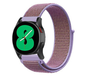Strap-it® Samsung Galaxy Watch 4 - 40mm nylon band (lila)