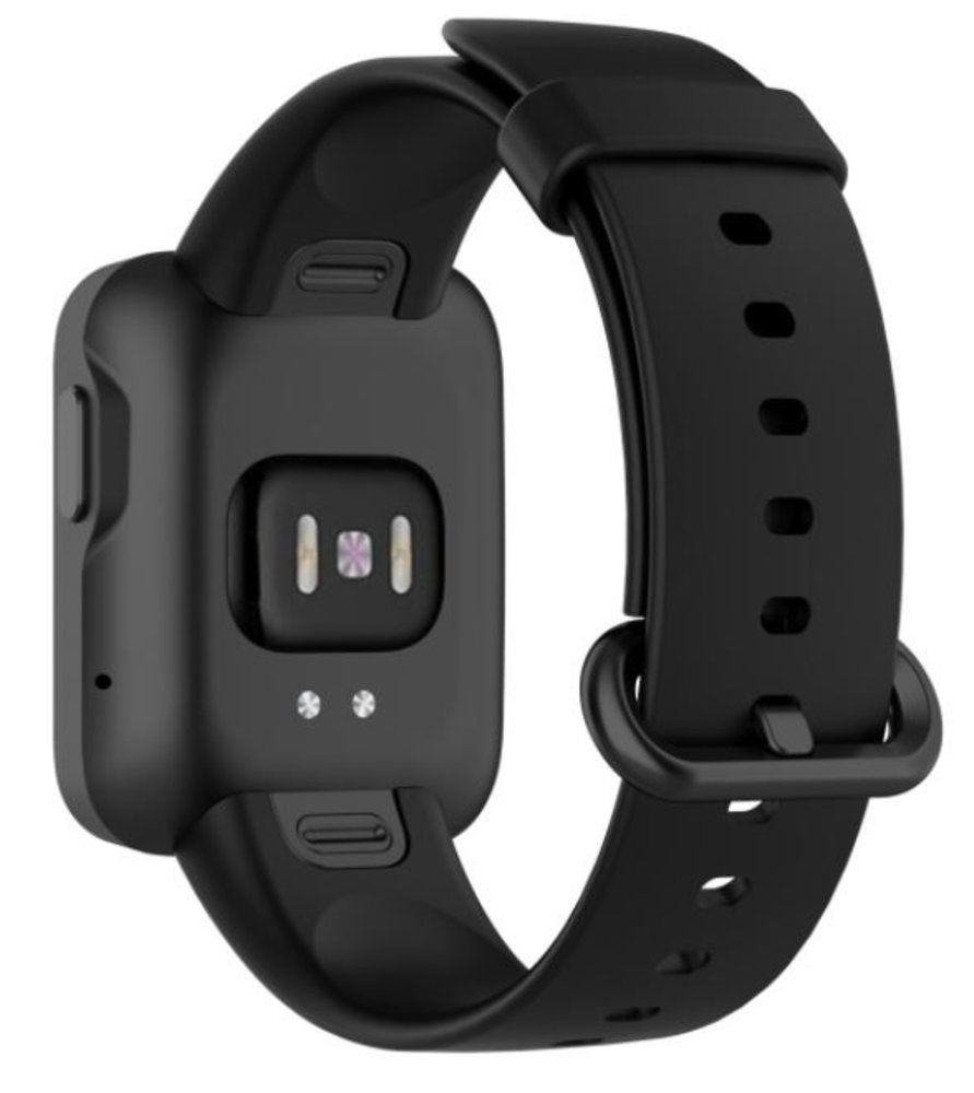 Strap-it® Strap-it Xiaomi Mi Watch Lite siliconen bandje (zwart)