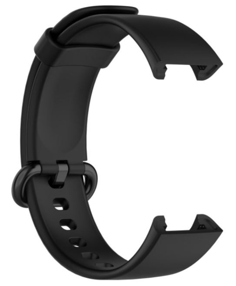 Strap-it® Strap-it Xiaomi Mi Watch Lite siliconen bandje (zwart)