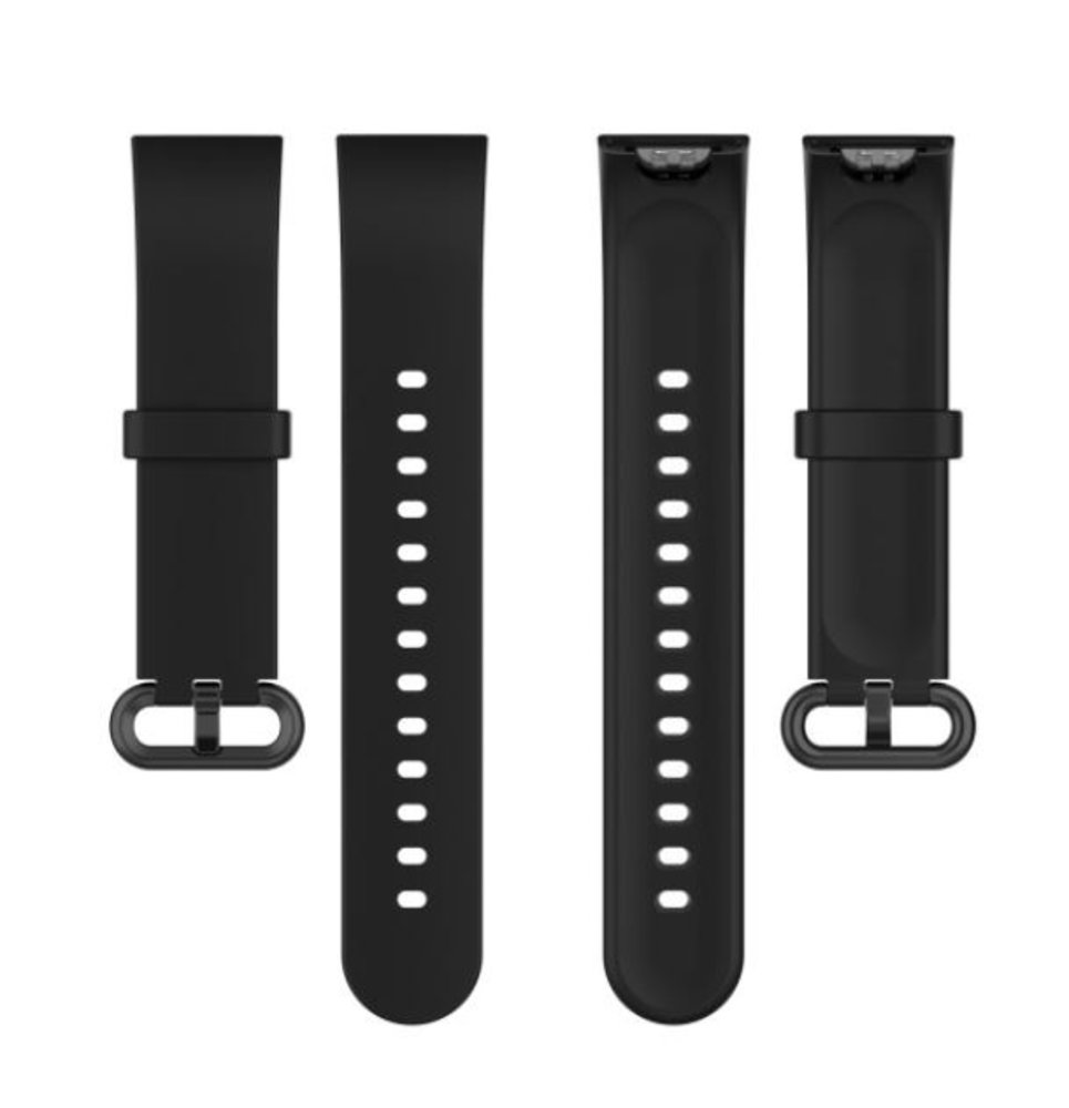 Strap-it® Strap-it Xiaomi Mi Watch Lite siliconen bandje (zwart)