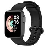 Strap-it® Xiaomi Mi Watch Lite siliconen bandje (zwart)