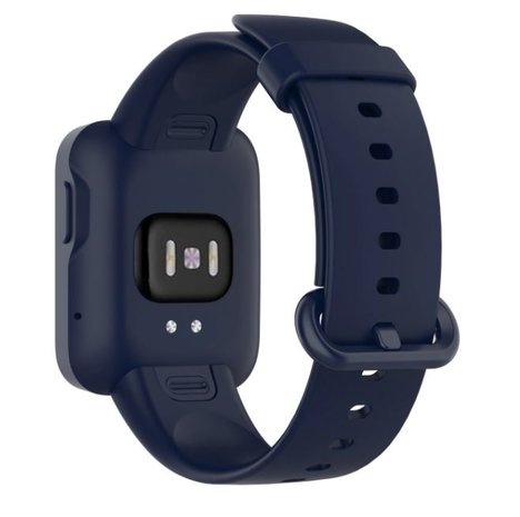 Strap-it® Strap-it Xiaomi Mi Watch Lite siliconen bandje (donkerblauw)