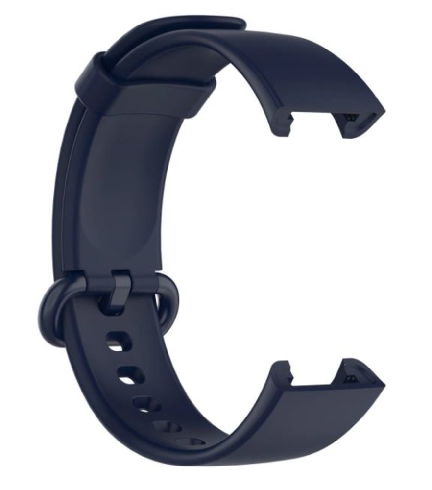 Strap-it® Strap-it Xiaomi Mi Watch Lite siliconen bandje (donkerblauw)