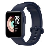 Strap-it® Xiaomi Mi Watch Lite siliconen bandje (donkerblauw)