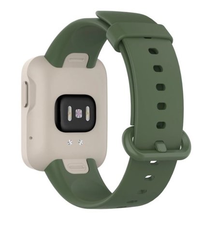Strap-it® Strap-it Xiaomi Mi Watch Lite siliconen bandje (donkergroen)