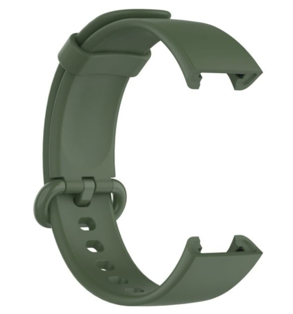 Strap-it® Strap-it Xiaomi Mi Watch Lite siliconen bandje (donkergroen)