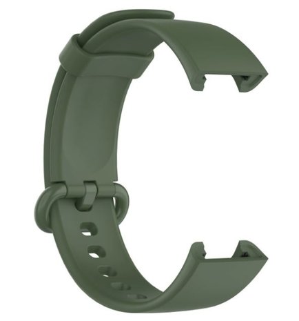 Strap-it® Strap-it Xiaomi Mi Watch Lite siliconen bandje (donkergroen)