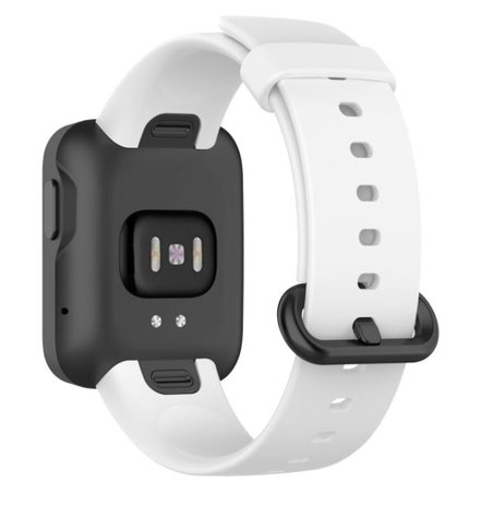 Strap-it® Strap-it Xiaomi Mi Watch Lite siliconen bandje (wit)