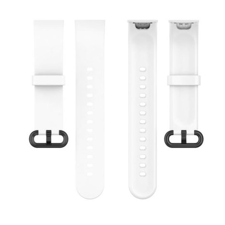 Strap-it® Strap-it Xiaomi Mi Watch Lite siliconen bandje (wit)