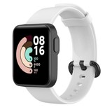 Strap-it® Xiaomi Mi Watch Lite siliconen bandje (wit)