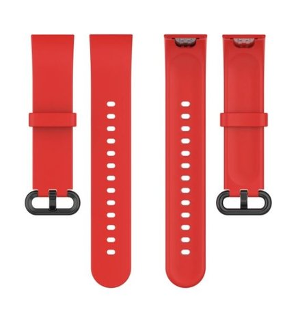 Strap-it® Strap-it Xiaomi Mi Watch Lite siliconen bandje (rood)