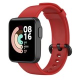 Strap-it® Xiaomi Mi Watch Lite siliconen bandje (rood)