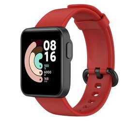 Strap-it® Xiaomi Mi Watch Lite siliconen bandje (rood)