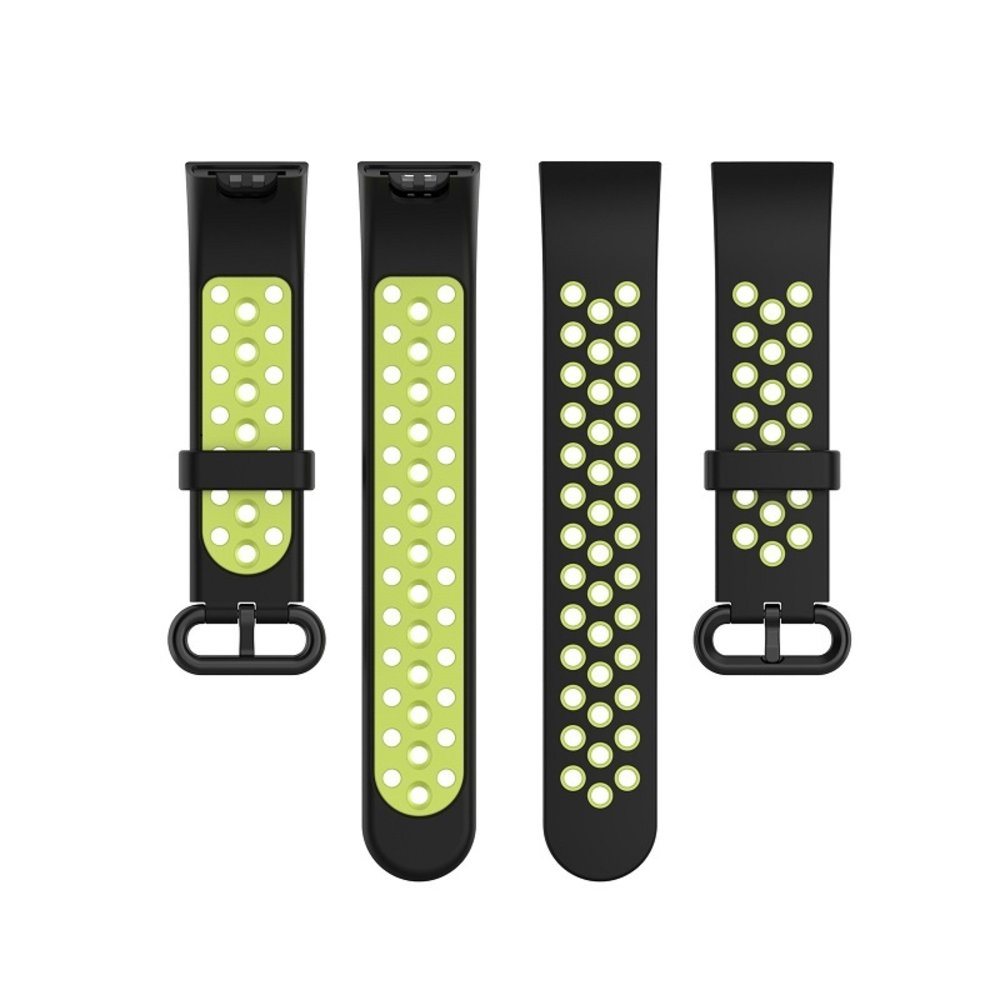 Strap-it® Strap-it Xiaomi Mi Watch Lite sport bandje (zwart/groen)