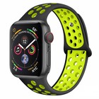 Strap-it® Strap-it Apple Watch sport+ band (zwart/geel)