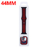 Strap-it® Strap-it Apple Watch sport band + TPU case (zwart/rood) Strap-it® Strap-it Apple Watch sport band + TPU case (zwart/rood)