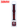 Strap-it® Strap-it Apple Watch sport band + TPU case (zwart/rood) Strap-it® Strap-it Apple Watch sport band + TPU case (zwart/rood)