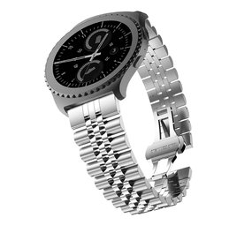 Strap-it® Samsung Galaxy Watch 42mm Jubilee stalen band (zilver)