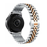 Strap-it® Strap-it Samsung Galaxy Watch 3 41mm Jubilee stalen band (zilver/rosé goud) Strap-it® Strap-it Samsung Galaxy Watch 3 41mm Jubilee stalen band (zilver/rosé goud)