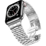 Strap-it® Apple Watch Presidential stalen band (zilver)