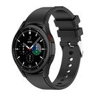 Strap-it® Strap-it Samsung Galaxy Watch 4 Classic 42mm siliconen band (zwart)