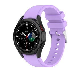 Strap-it® Samsung Galaxy Watch 4 Classic 42mm siliconen bandje (lila) Strap-it® Samsung Galaxy Watch 4 Classic 42mm siliconen bandje (lila)