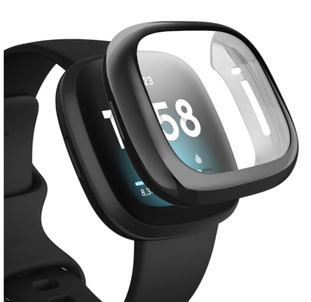 Strap-it® Strap-it Fitbit Sense TPU / silicone case (zwart)