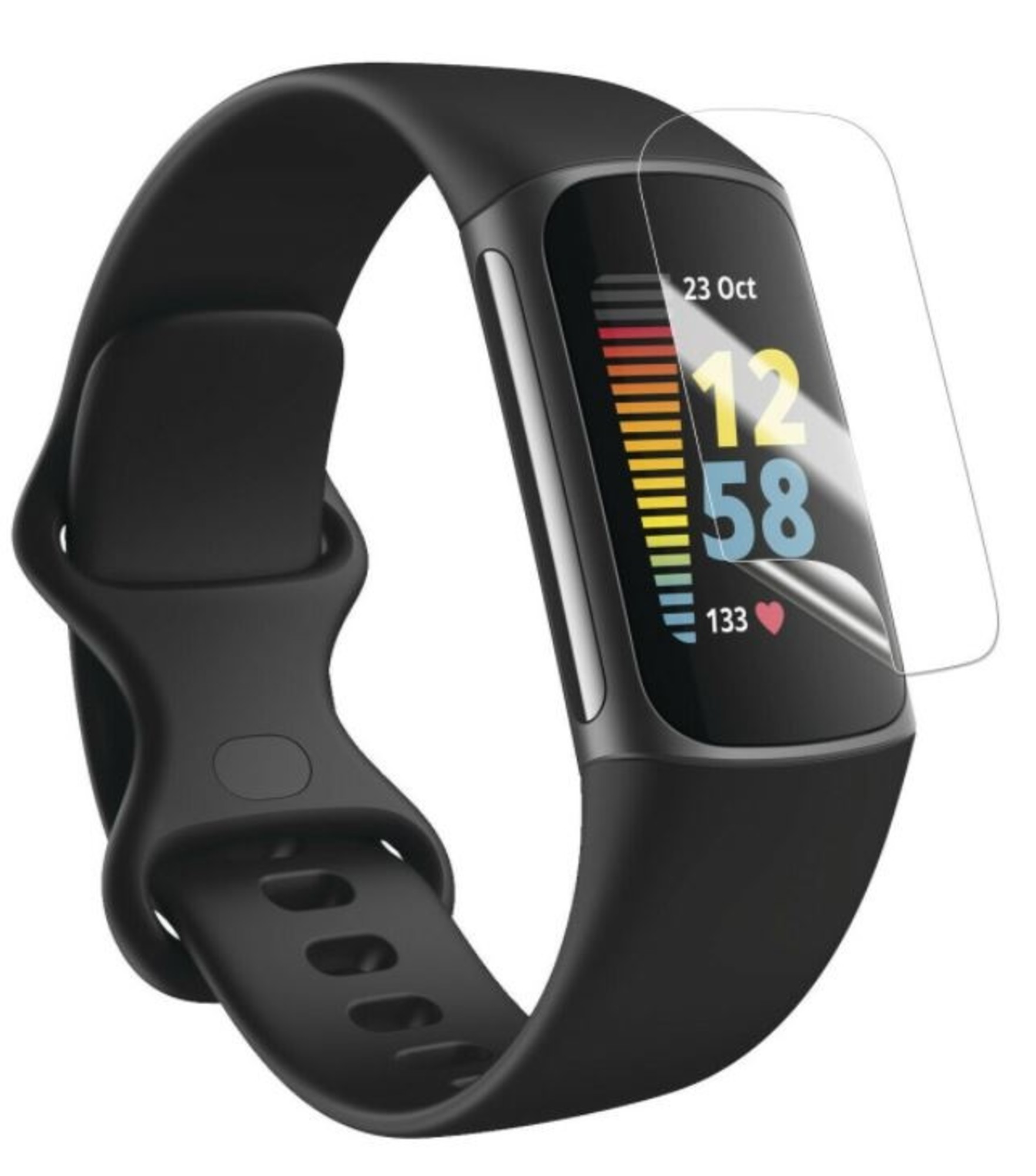 Fitbit Charge 5 screenprotector (plastic folie) Smartwatchbanden.nl