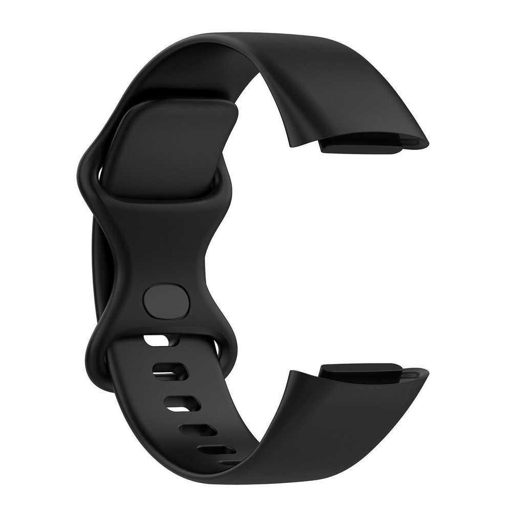 Strap-it® Strap-it Fitbit Charge 5 siliconen bandje (zwart)
